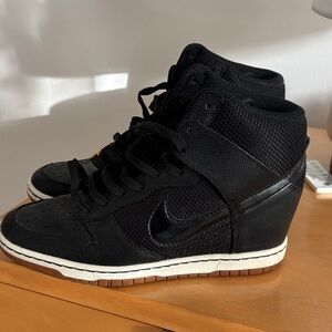 Nike Black Women's Wedge Sneakers